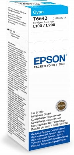 CERNELURI EPSON CYAN PENTRU L100 L200 STICLĂ 70ML
