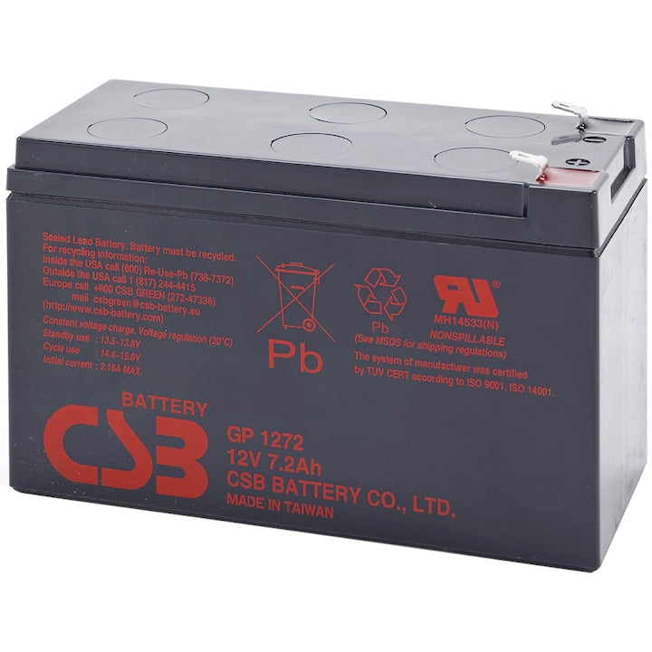 Eaton Baterie UPS CSB GP1272F2, 12V 7.2Ah, 150.9 x 64.8 x 94.3 mm, Borne F2, Durata medie 3-5 ani, VRLA