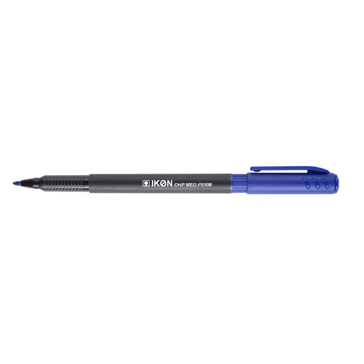 Ikon Marker permanent OHP, varf mediu, 1 mm, albastru