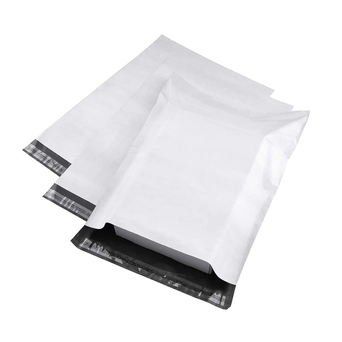 Plastic PE courier envelope, 60 microns, 350 x 450 mm, silicone