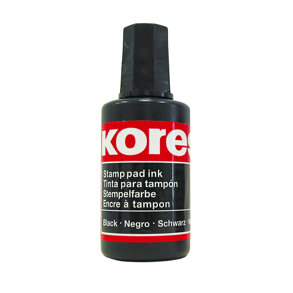 Kores Tus pentru stampila automata/de cauciuc fara ulei Kores. 27 ml, negru