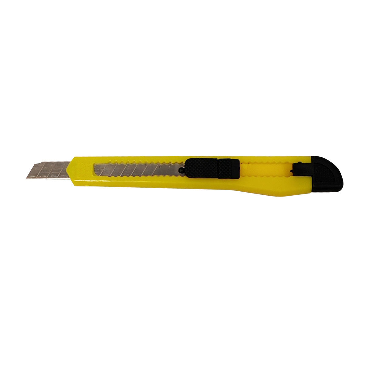 Cutter mic, 9 mm, șină plastic, cu sistem de blocare