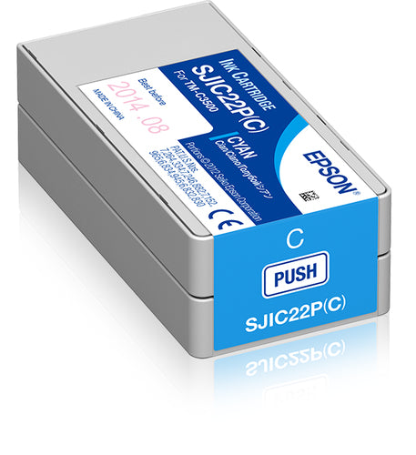 Epson Cerneluri CIAN PENTRU TM-C3500, SJIC22P(C)