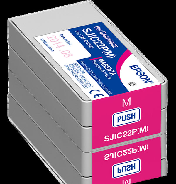 Epson INK MAGENTA FOR TM-C3500, SJIC22P(M)