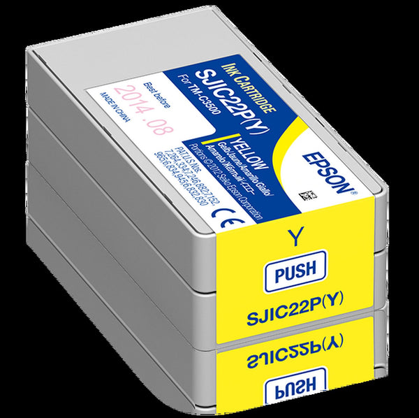 Epson INK YELLOW FOR TM-C3500, SJIC22P(Y)