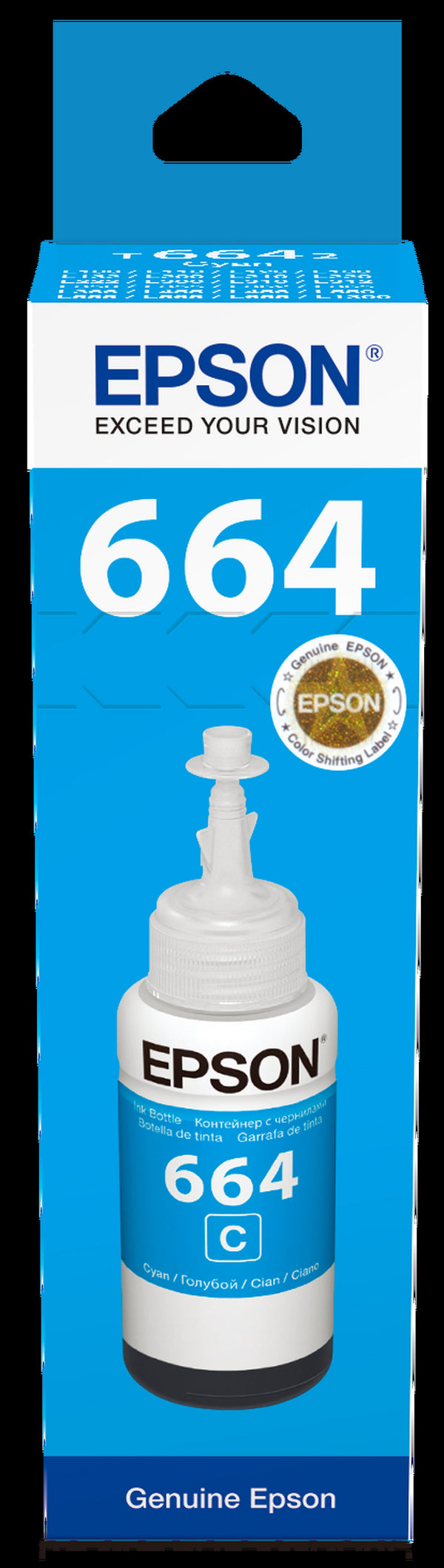 Epson INK CYAN FOR L100 L200 70ML BOTTLE