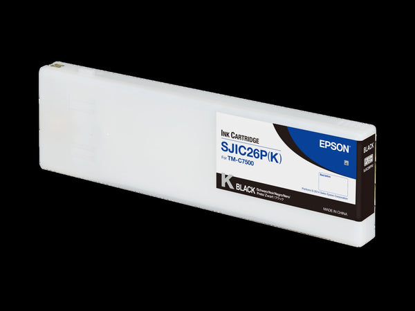 Epson INK BLACK FOR TM-C7500, SJIC26P(K)
