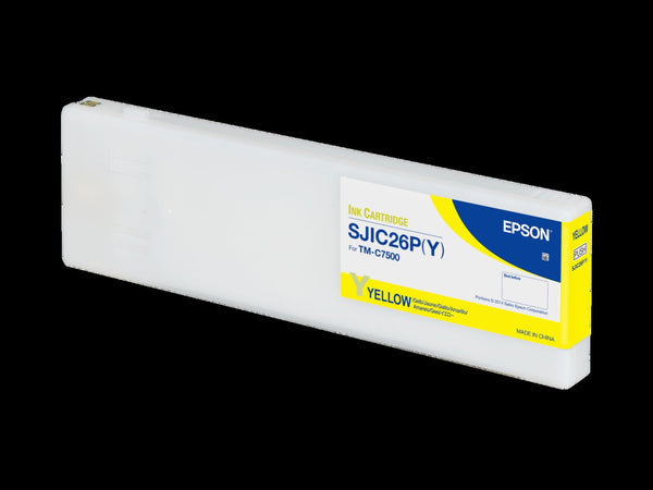 Epson INK YELLOW FOR TM-C7500, SJIC26P(Y)
