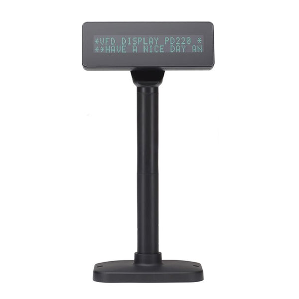 Pavo DISPLAY VFD CHAR HEIGH 9MM, RS232, 1M 6 PIN CABLE 38400 BPS