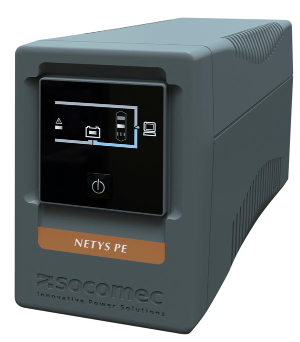 Socomec NETYS PE UPS Socomec 850VA / 480W, Mini Tower, tehnologie line interactive, unda in trepte