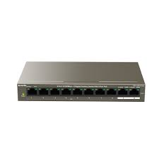 Tenda 8-Port 10/100Mbps PoE + 2 Gigabit Desktop Switch max. 99W, Steel case, Desktop and Wall mounting