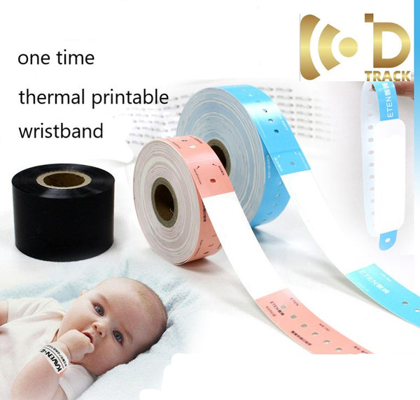 TSC Wristbands infant - 29mm x 216mm -blue snuggy, 200 lbl/roll, 2 rolls/box