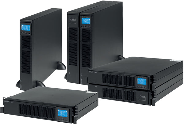 Socomec OFYS RT UPS Socomec 1000VA / 900W, Rack 2U /Tower, tehnologie online, unda sinusoidala