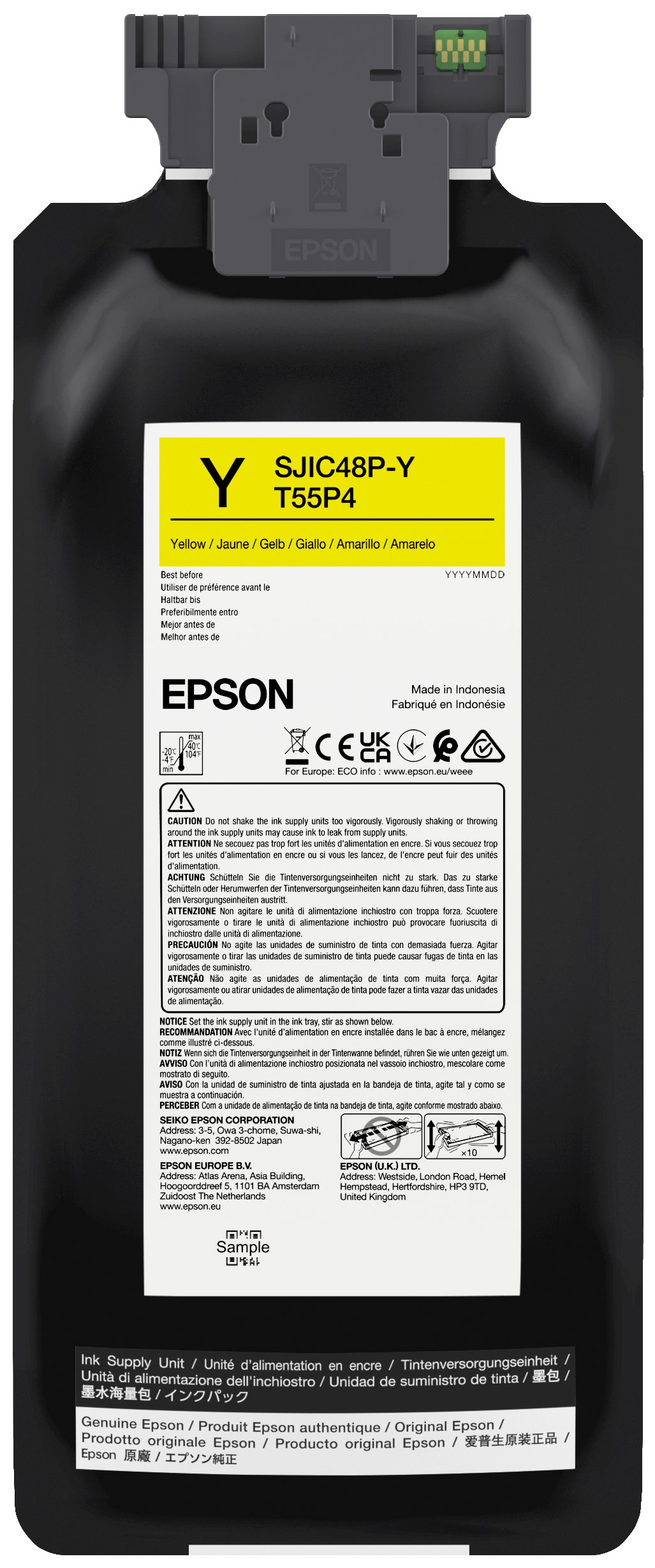 Cartuș de cerneală Epson CW C8000E GALBEN, SJIC48P(Y)