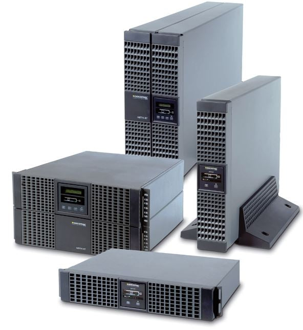 Socomec NETYS RT UPS Socomec 3000VA / 3000W, Rack 2U /Tower, tehnologie online, unda sinusoidala