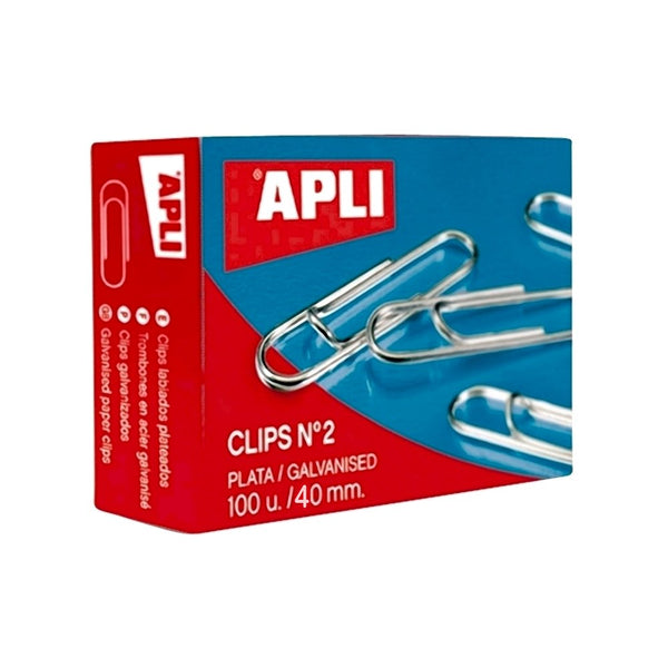Apli Agrafe pentru birou, 40 mm, zincate, 100 bucati/cutie