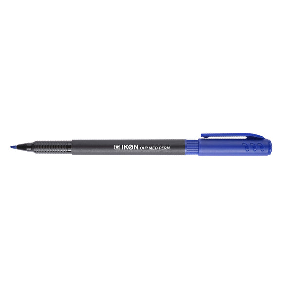 Ikon Marker permanent OHP, vârf mediu, 1 mm, albastru