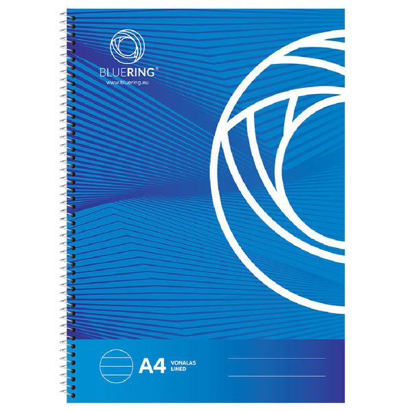Bluering Caiet, A4, cu spira, 70 file, 70 g, coperta carton, dictando