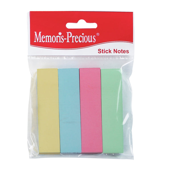 Memoris-Precious Index Memoris - Precious, autoadeziv, hartie, 19 x 76 mm, 4 culori/set, 100 file/culoare
