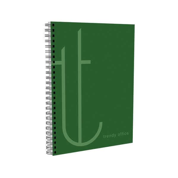 Trendy Caiet cu spira Green, A5, matematica, 80 file