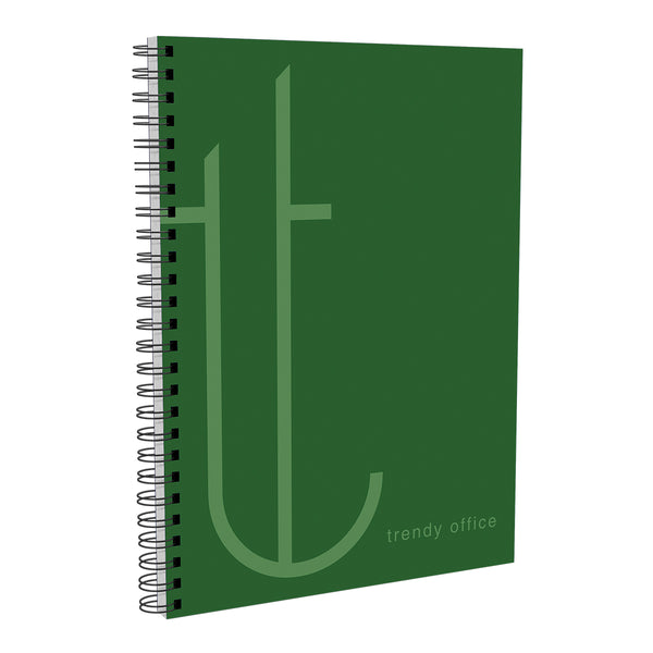 Trendy Caiet cu spira Green, A4, matematica, 80 file