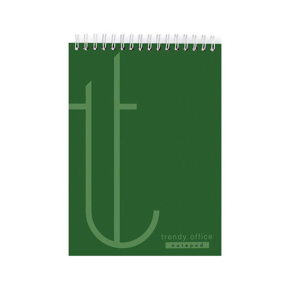 Trendy Spiral Notebook Green, A5, math, 80 sheets