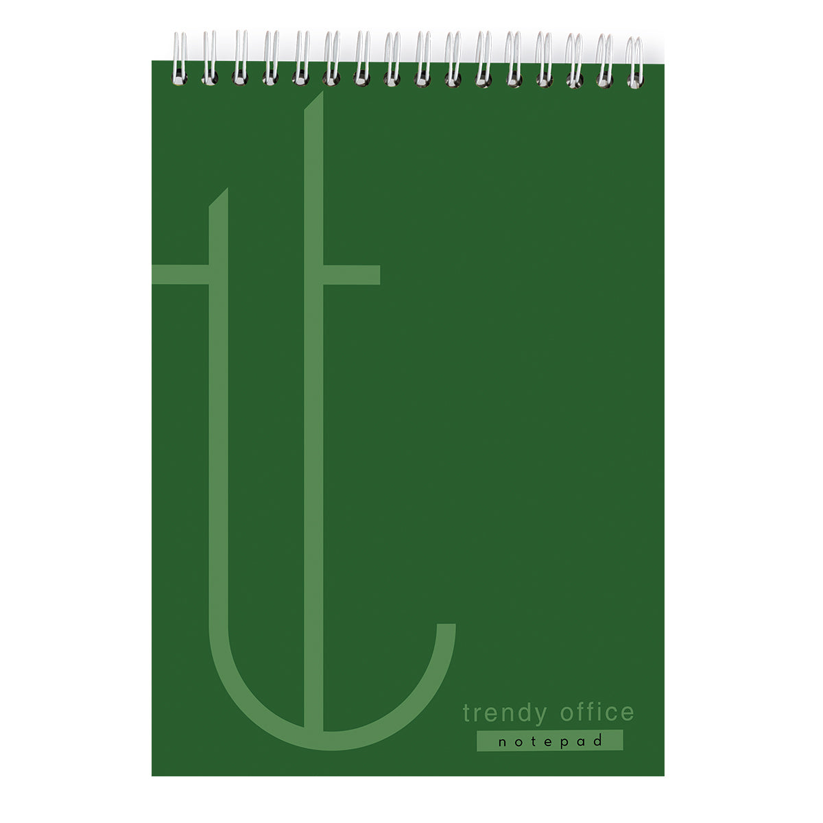 Trendy Spiral Notebook Green, A4, lined, 80 sheets