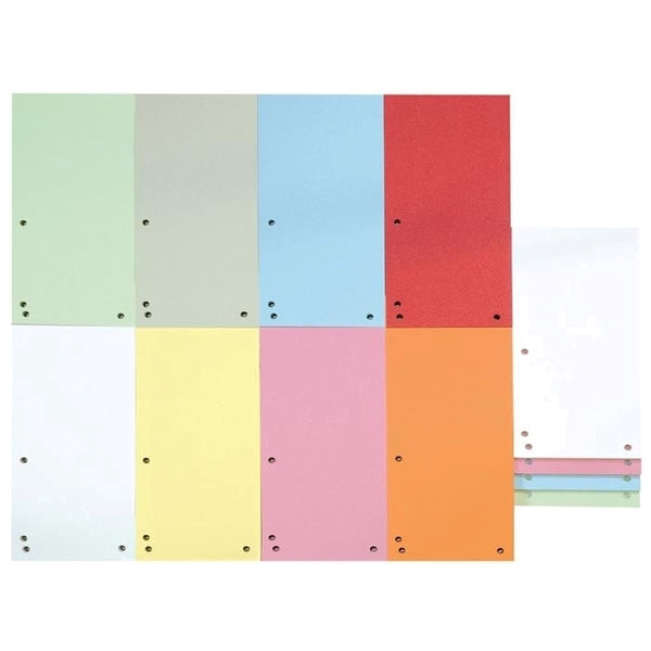 Donau Separators, dimensions 105 x 235 mm, assorted colors
