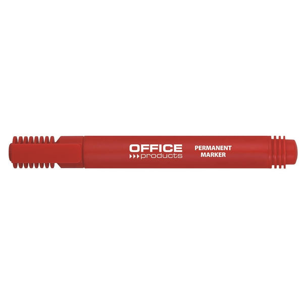 Office Products Marker permanent, varf rotund, 1-3 mm, rosu