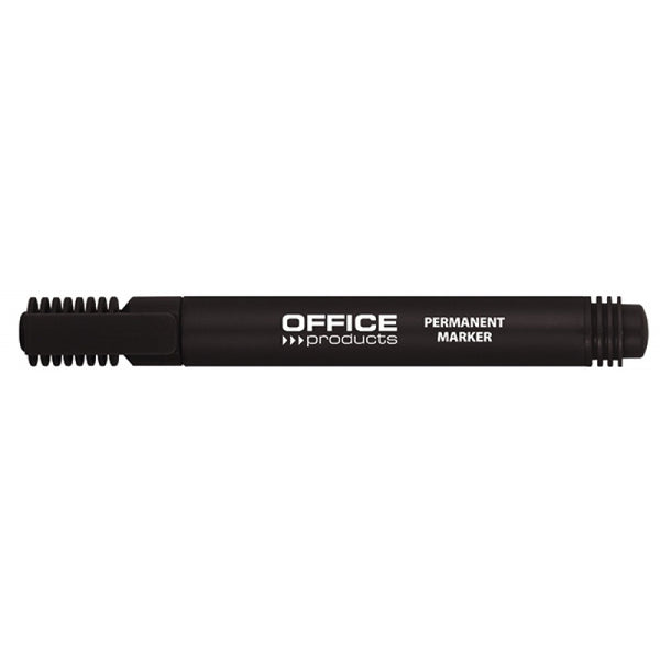 Office Products Marker permanent, varf rotund, 1-3 mm, negru
