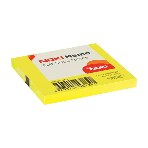 Noki Notite adezive, 75 x 75 mm, galben, 100 file/set