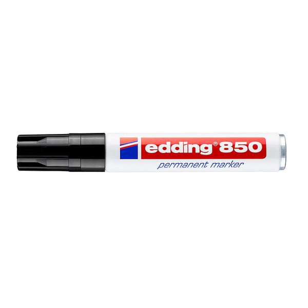 Edding Marker permanent 850, corp metalic, varf 5-15 mm, negru