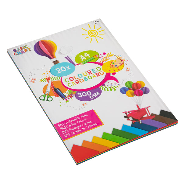 Creative Craft Set carton colorat, A4, 300 g, 20 coli