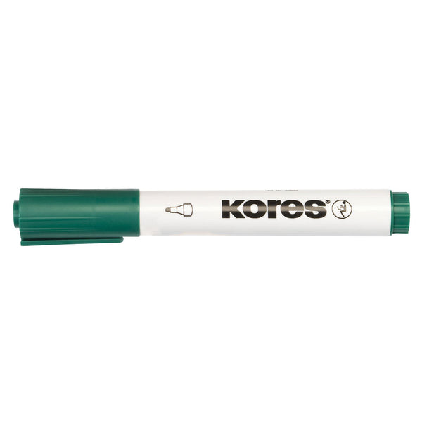 Kores Marker pentru tablă, vârf rotund 3mm, verde