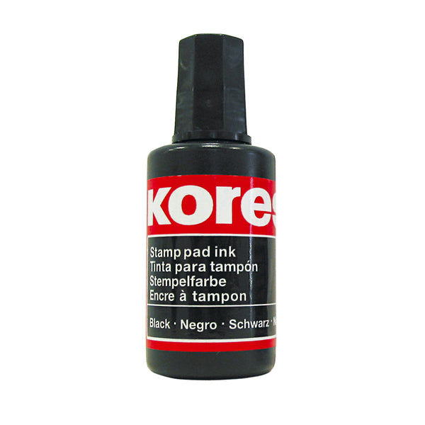 Kores Tus pentru stampila automata/de cauciuc fara ulei Kores. 27 ml, negru