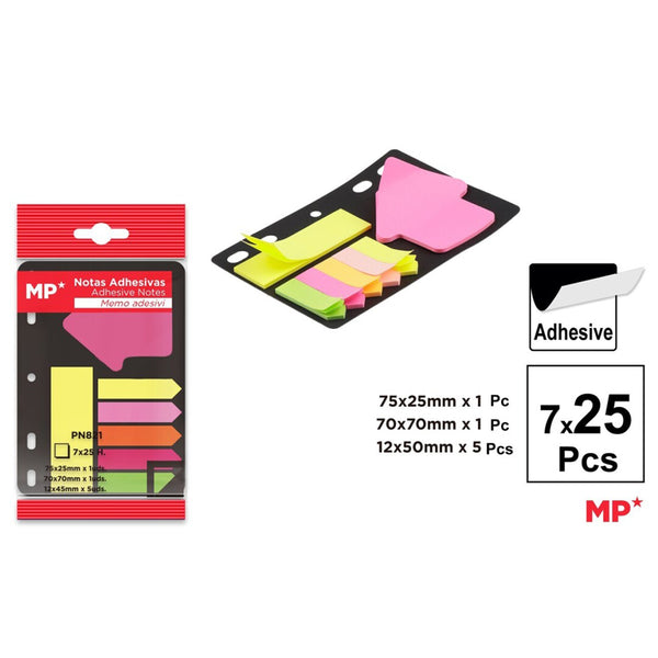 Main Paper Set index autoadeziv, 7 modele, 25 file 75g/mp