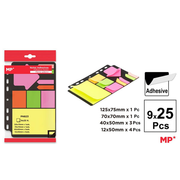 Main Paper Set index autoadeziv, 9 modele, 25 file 75g/mp