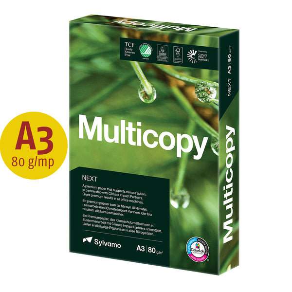 Sylvamo Hartie copiator Multicopy Next, A3, 80 g/mp, 500 coli/top