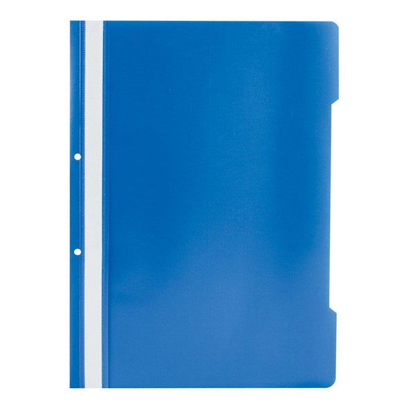 Dosar plastic cu doua gauri, A4, 25 bucati/set, albastru