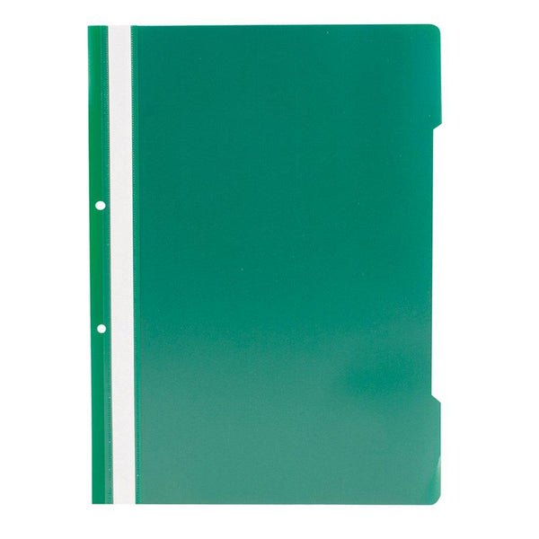 Dosar plastic cu două găuri, A4, 25 bucăți/set, verde