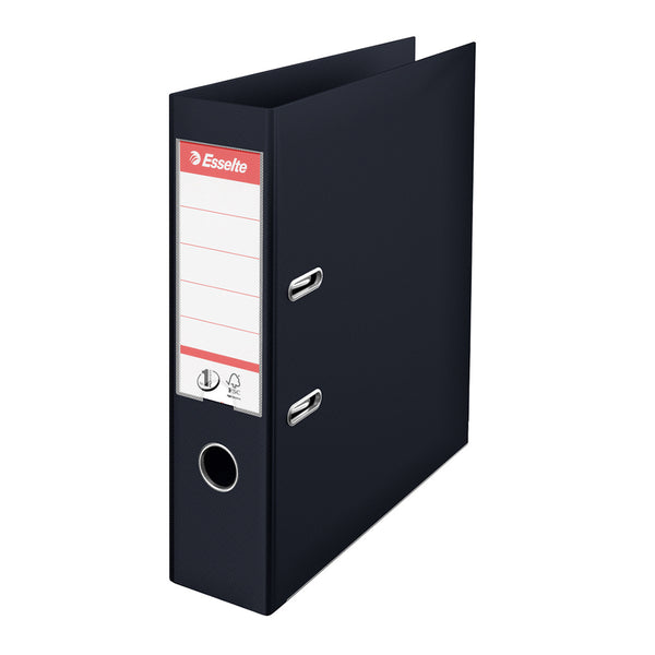 Esselte Biblioraft No.1 Power, PP/PP, A4, 75 mm, VIVIDA negru