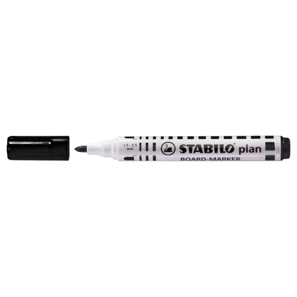 Stabilo Marker pentru tabla Plan 64, varf rotund, 2.5-3.5mm, negru