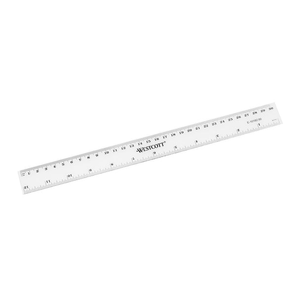 Westcott Rigla, plastic transparent, 30 cm