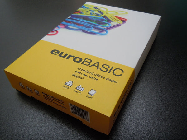 Hârtie copiator A4 Eurobasic 80g/m² clasa C, alb (top 500 coli)