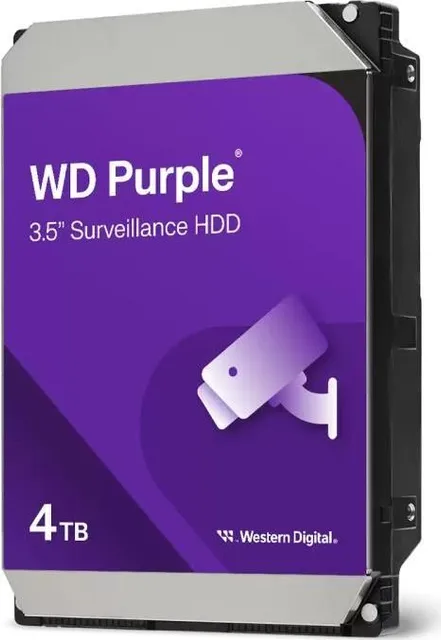 HDD Surveillance WD Purple, 4TB, 5400RPM, 128MB, SATA III