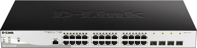 Switch D-Link Gigabit DGS-1210-28P/ME, 24 porturi, PoE