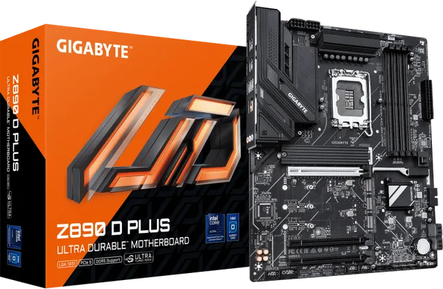Placa de baza Gigabyte Z890 D PLUS, LGA 1851, DDR5, ATX