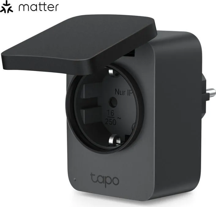 Smart WiFi Outdoor Plug Tapo P410M, IEEE 802.11b/g/n, Bluetooth (for setup only), 2.4 GHz Wi-Fi, IP54