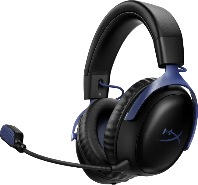Casti Gaming Over-ear HyperX Cloud III S WL BK BLU, Wireless, Mov
