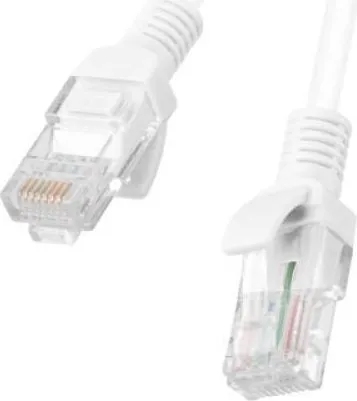 Patchcord CAT.6 UTP 1M White Fluke Passed Lanberg